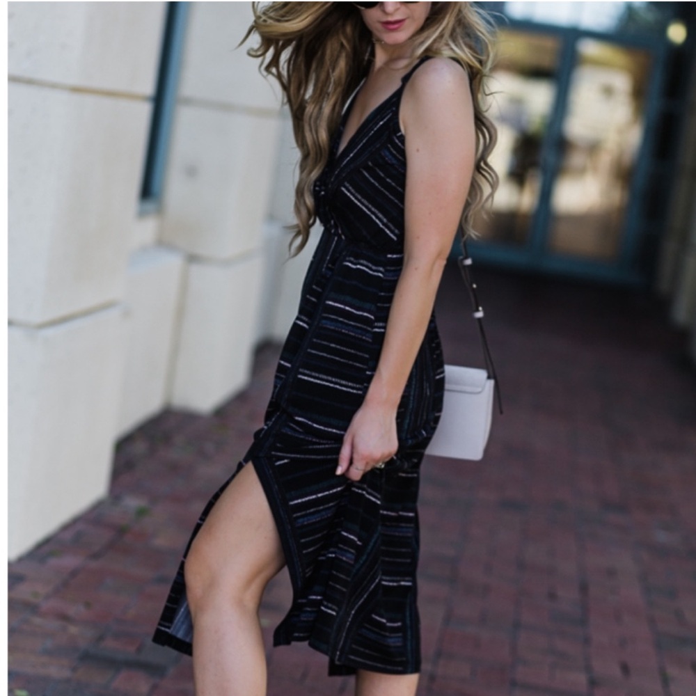 Bcbgeneration Black Spaghetti Strap Midi Dress Mu… - image 3